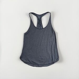 lululemon Singlet Racerback Tank Top 4 Black Scalloped Edges
